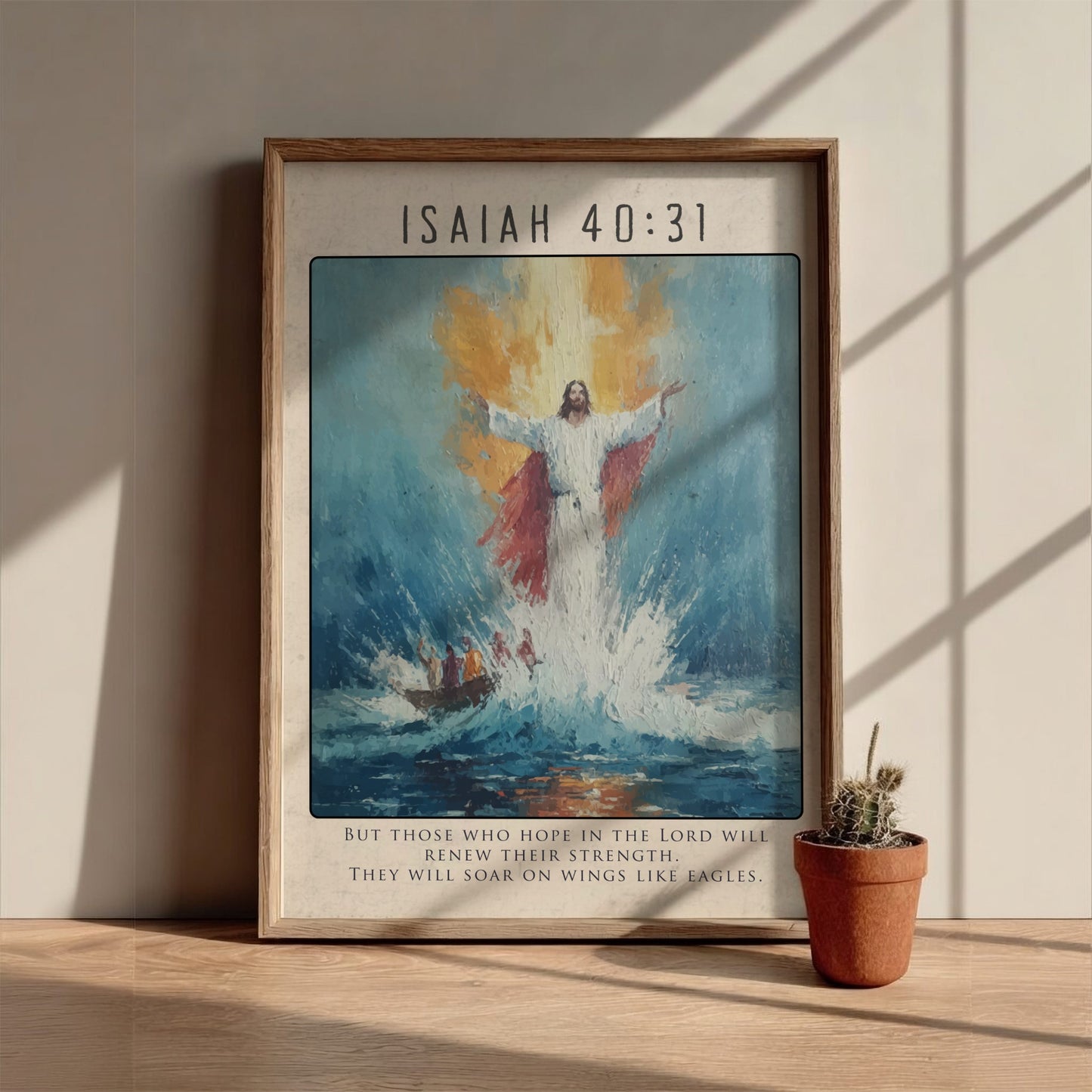 Isaiah 40:31 Bible Verse Print - Christian Wall Art