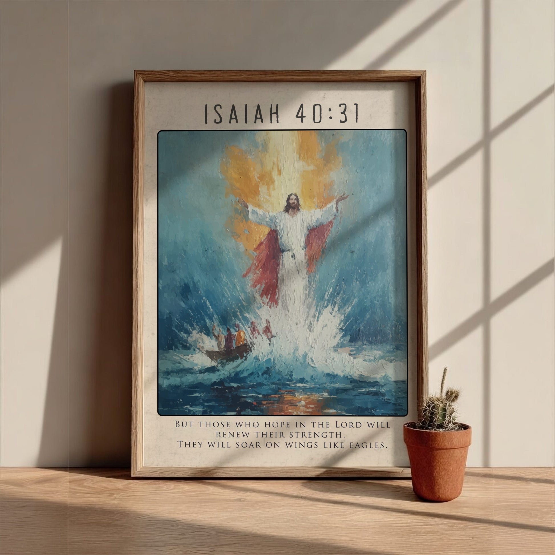 Isaiah 40:31 Bible Verse Print - Christian Wall Art