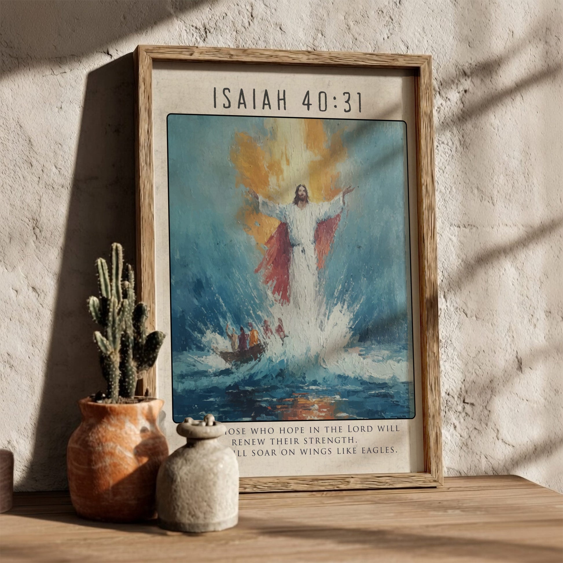 Isaiah 40:31 Bible Verse Print - Christian Wall Art