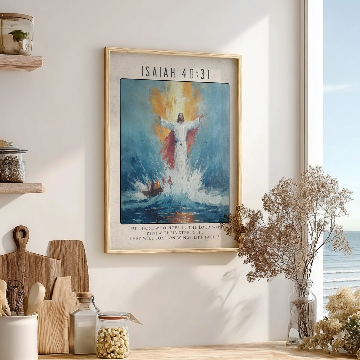 Isaiah 40:31 Bible Verse Print - Christian Wall Art