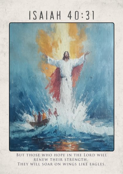 Isaiah 40:31 Bible Verse Print - Christian Wall Art