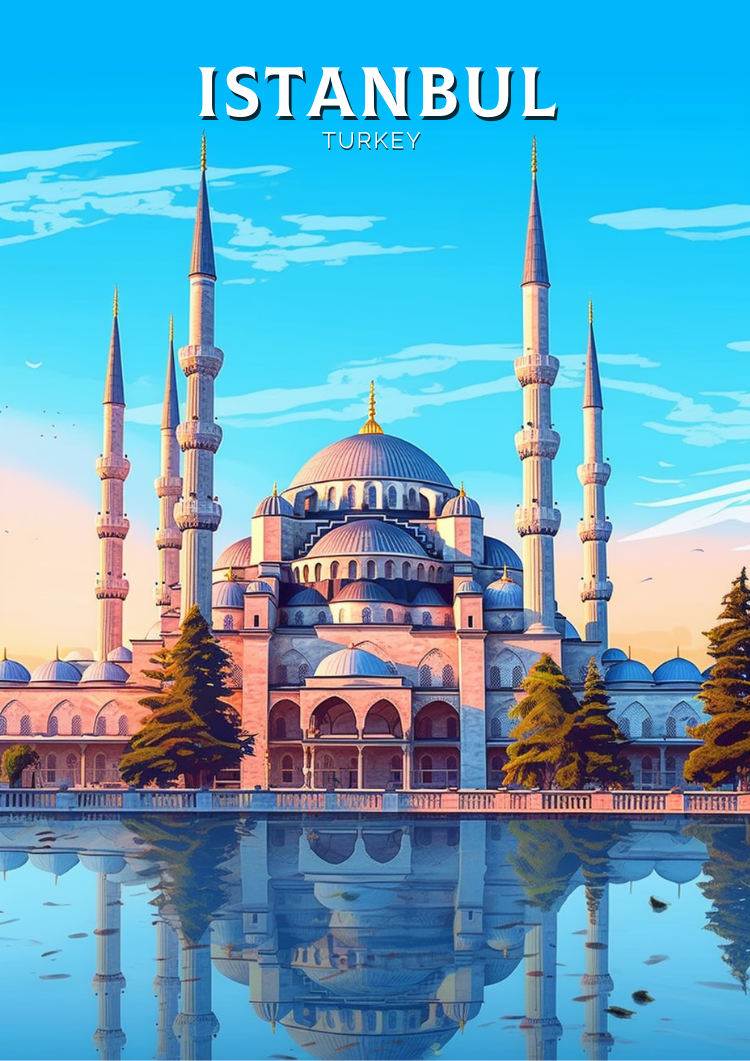 Europe ISTANBUL TRAVEL PRINT - TURKEY ARTWORK