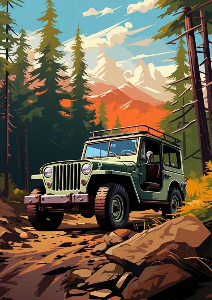 Jeep Willys Poster