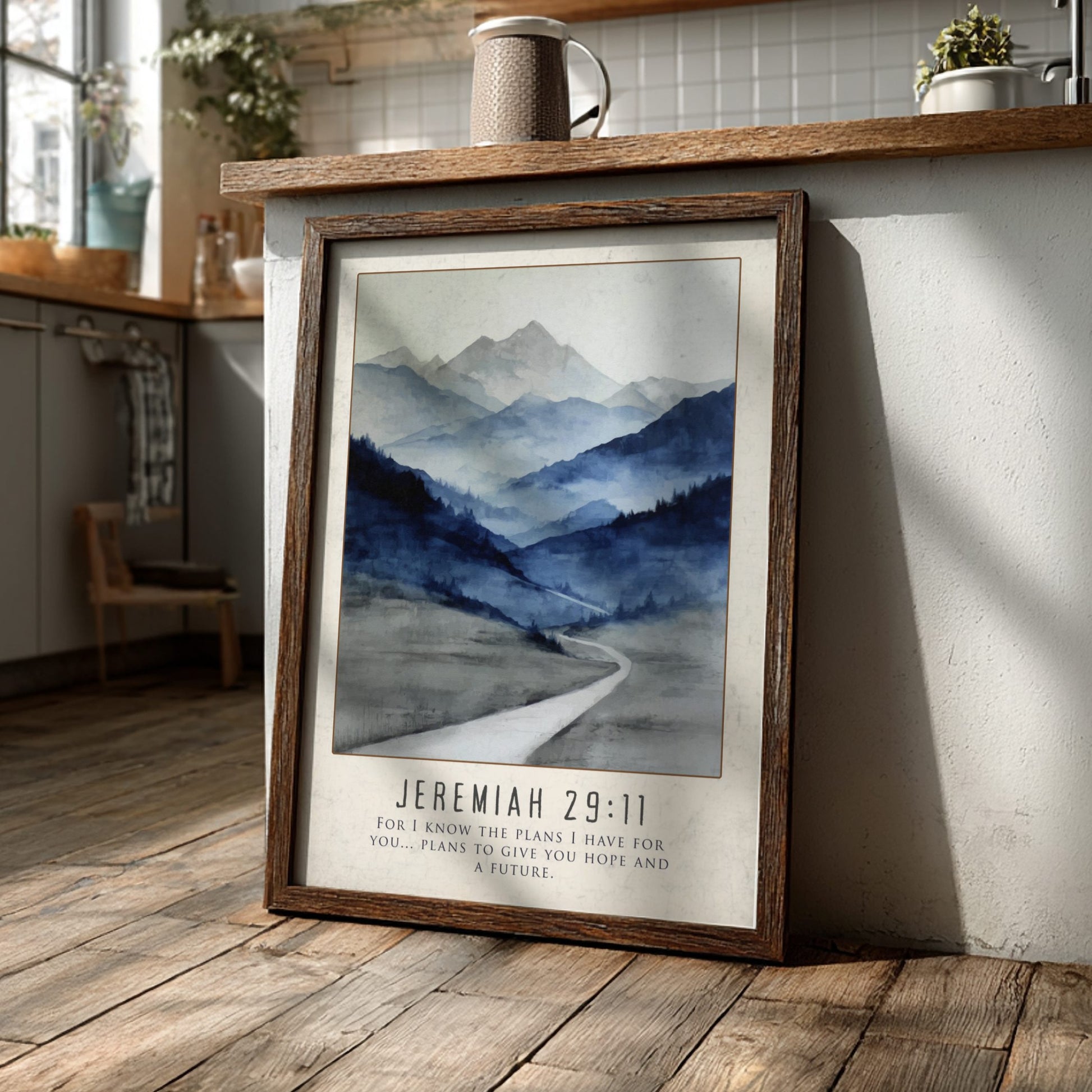 Jeremiah 29:11 Scripture Print - Hope and a Future Wall Art