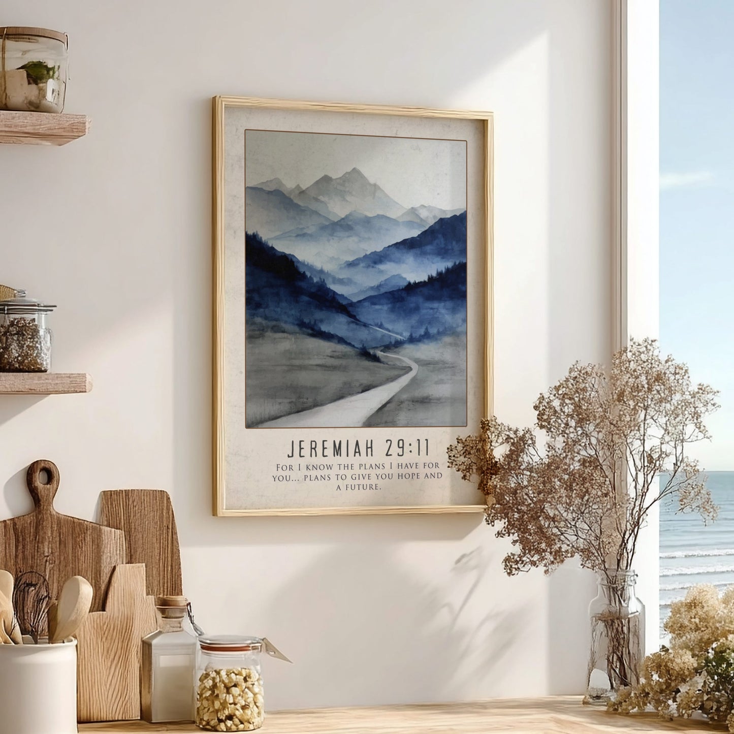 Jeremiah 29:11 Scripture Print - Hope and a Future Wall Art