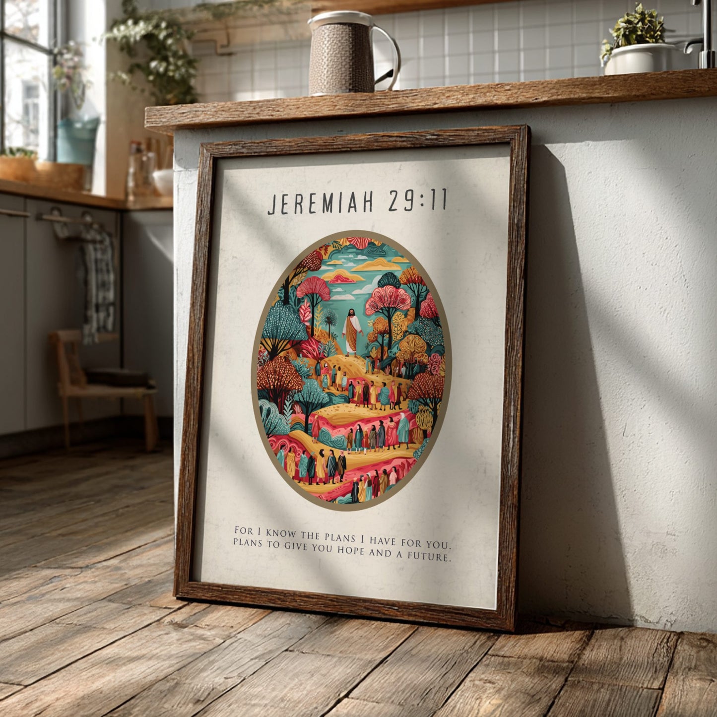 Jeremiah 29:11 Scripture Art - "Plans to Prosper" Wall Print