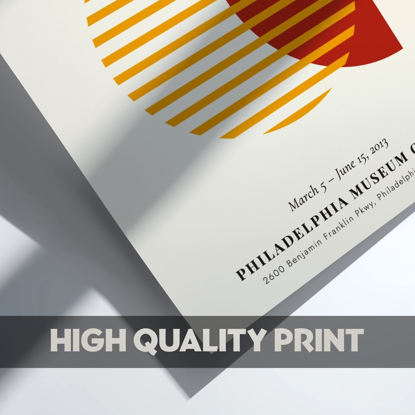 Bauhaus poster featuring Josef Albers' color interaction, geometric design with warm hues and modern style.