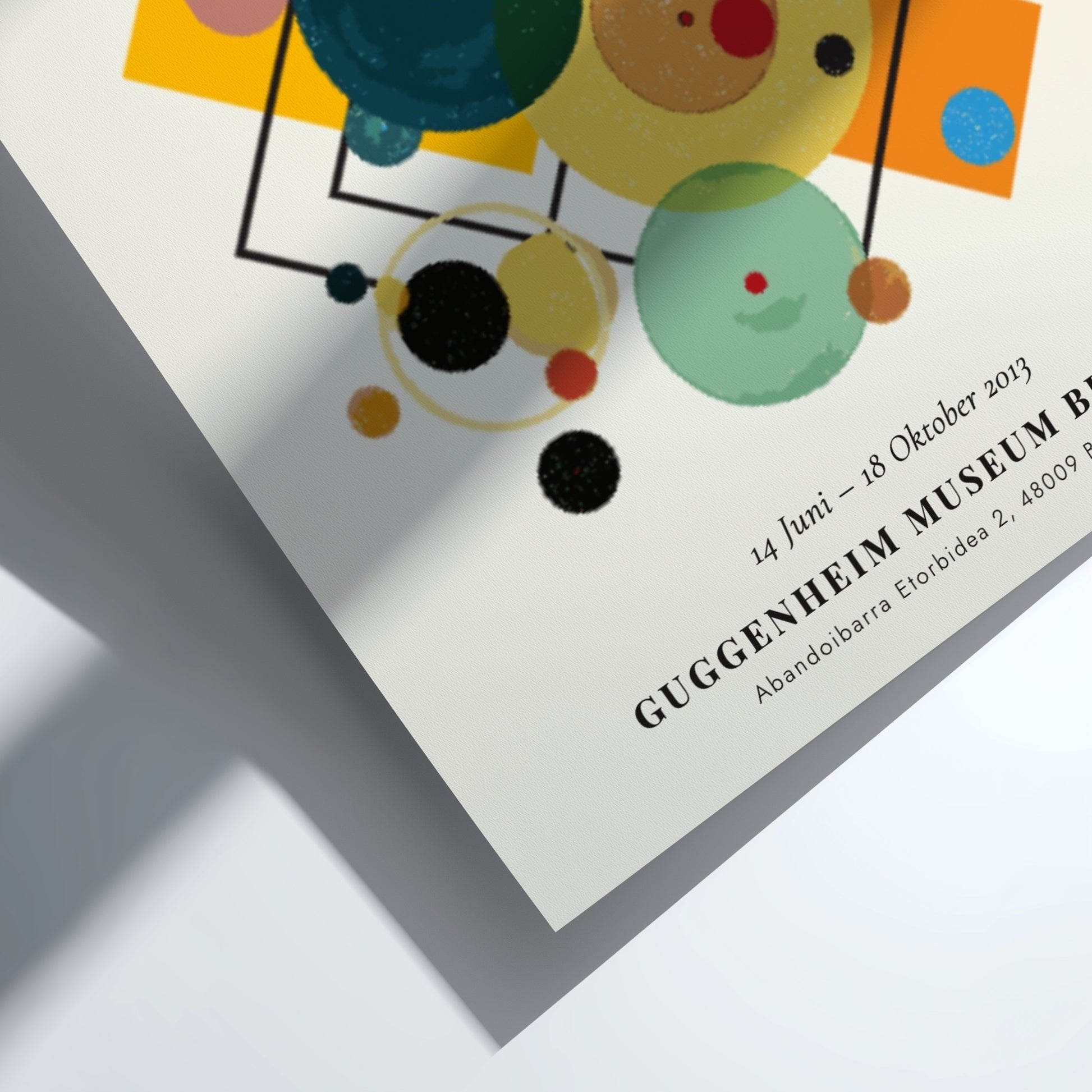 Kreise im Kreis poster featuring vibrant colors and abstract shapes, ideal for modern wall decor