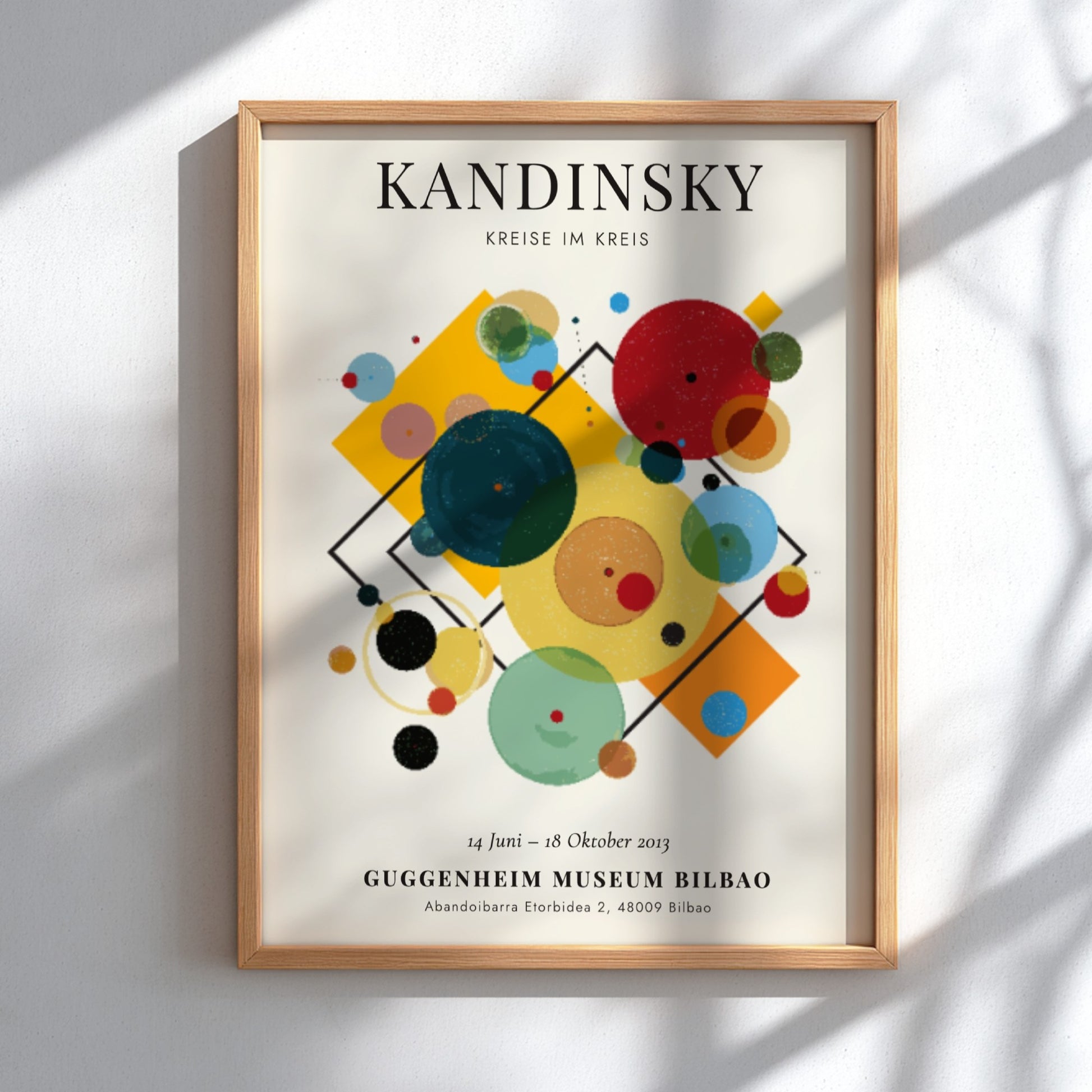 Kreise im Kreis poster featuring vibrant colors and abstract shapes, ideal for modern wall decor