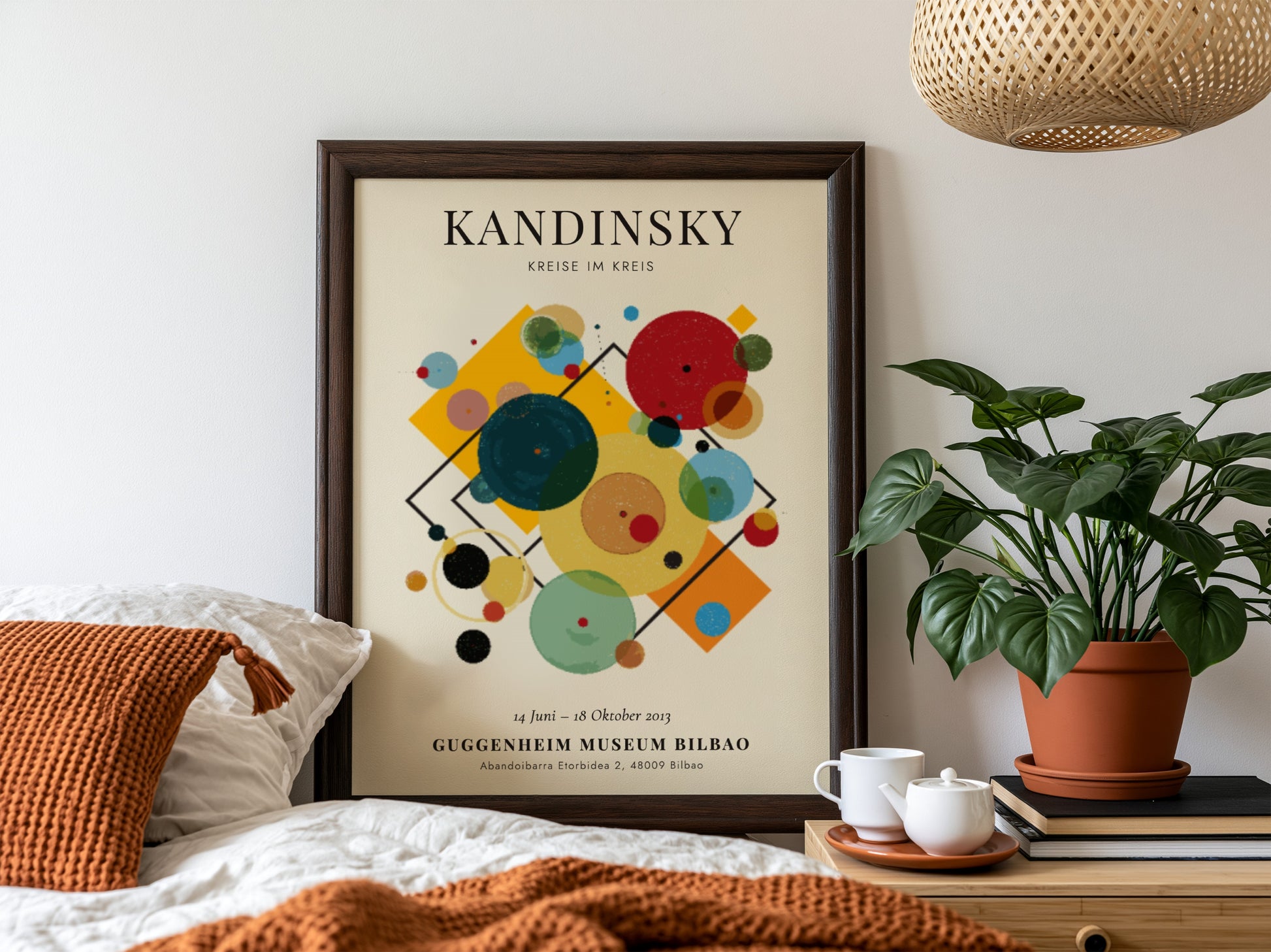 Kreise im Kreis poster featuring vibrant colors and abstract shapes, ideal for modern wall decor