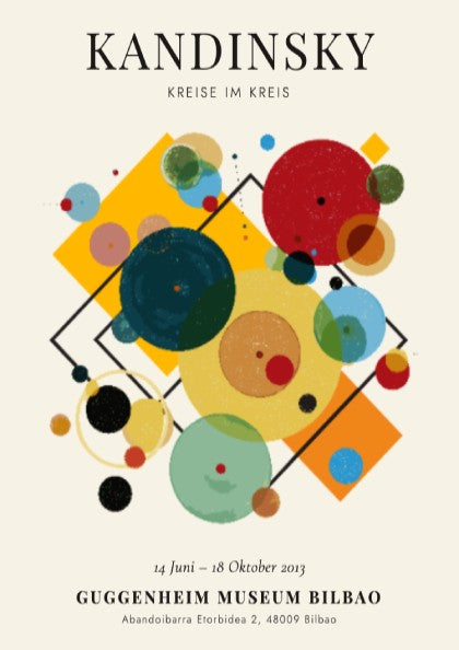 Kreise im Kreis poster featuring vibrant colors and abstract shapes, ideal for modern wall decor