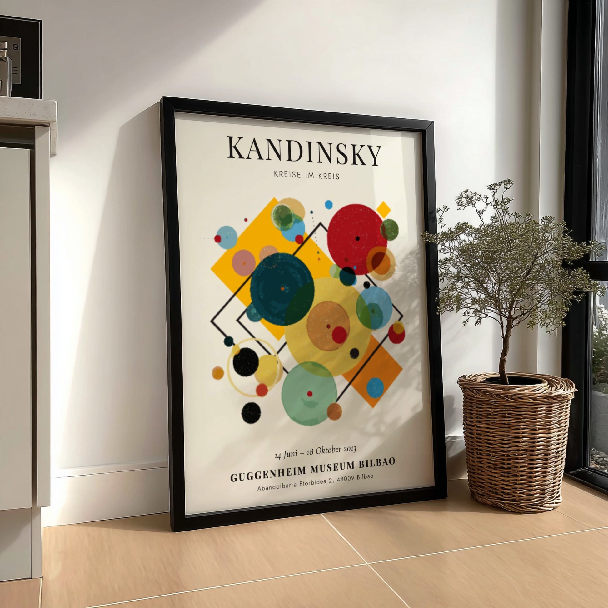 Kreise im Kreis poster featuring vibrant colors and abstract shapes, ideal for modern wall decor
