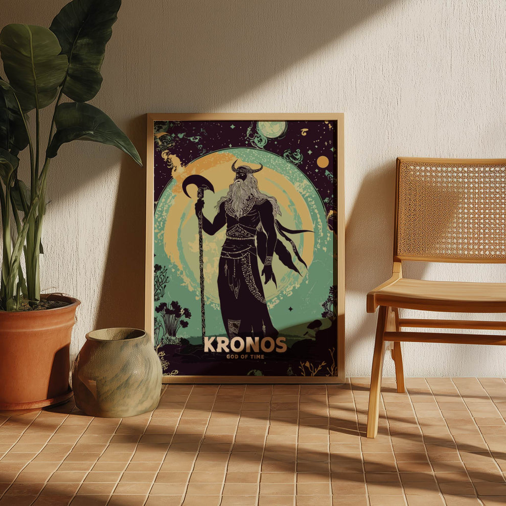 Kronos – Titan of Time Greek Mythology Wall Art Poster – Brighton Posters