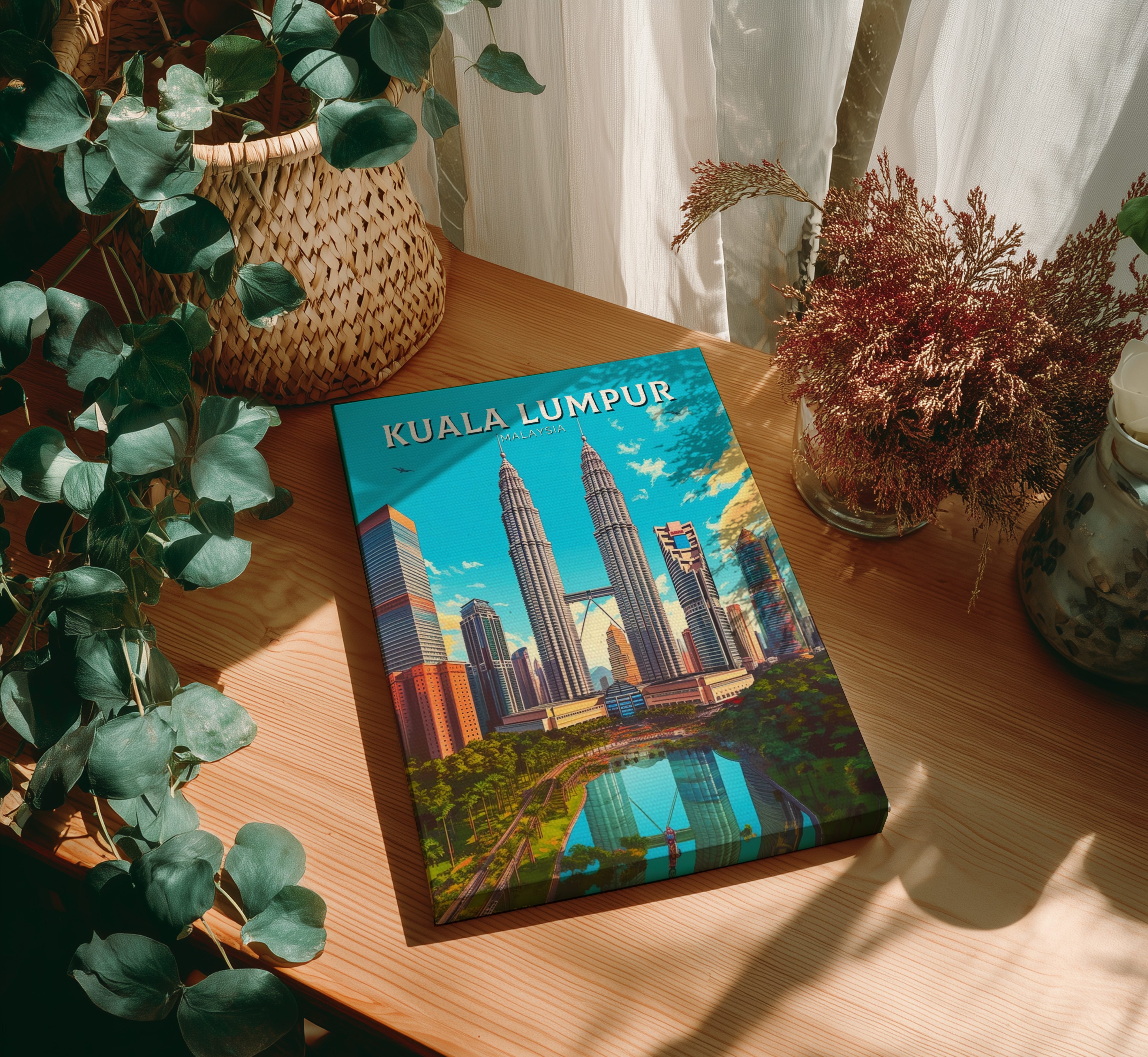 Asian KUALA LUMPUR PRINT - TRAVEL POSTER
