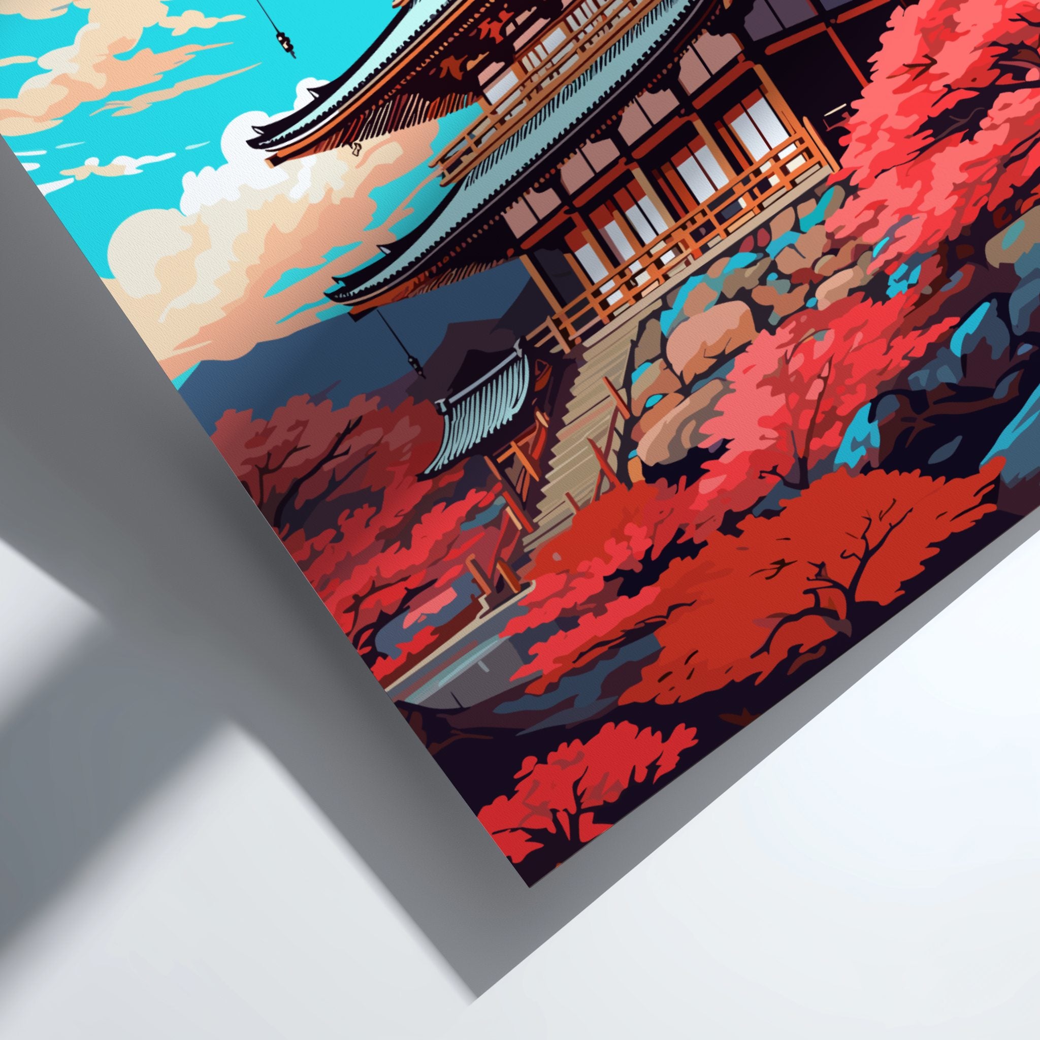 Asian KYOTO PRINT - RETRO POSTER