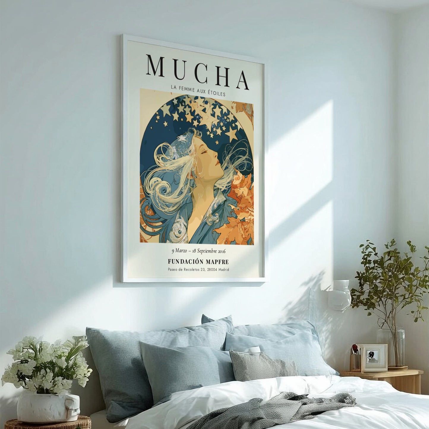 La Femme aux Étoiles Poster - Alphonse Mucha Art
