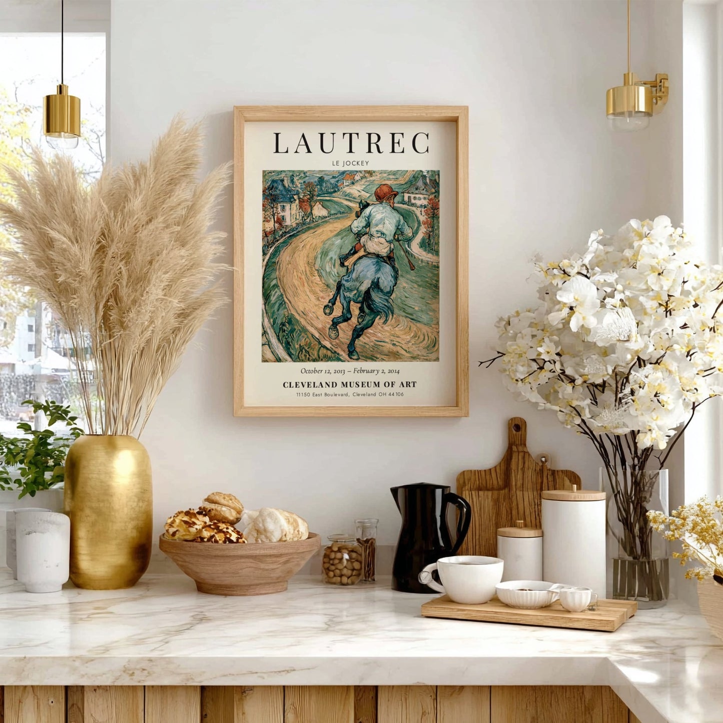 Le Jockey poster featuring vibrant colors and dynamic movement, Toulouse-Lautrec wall art