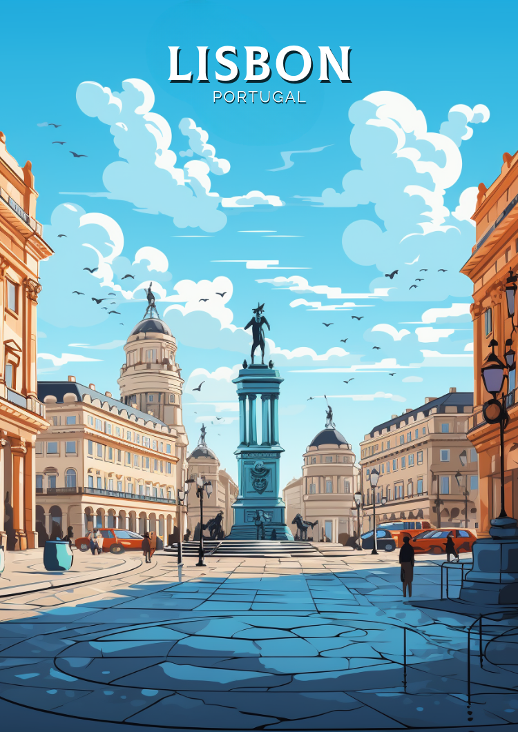 Europe LISBON TRAVEL WALL ART - PORTUGAL POSTER