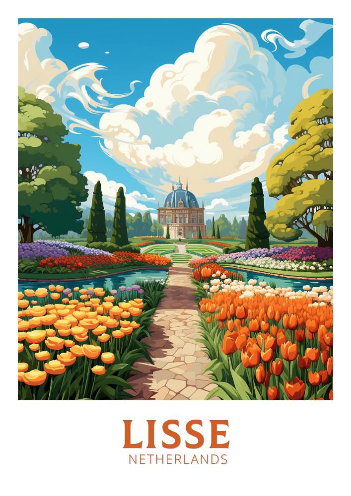 Europe LISSE TRAVEL PRINT - NETHERLAND ARTWORK