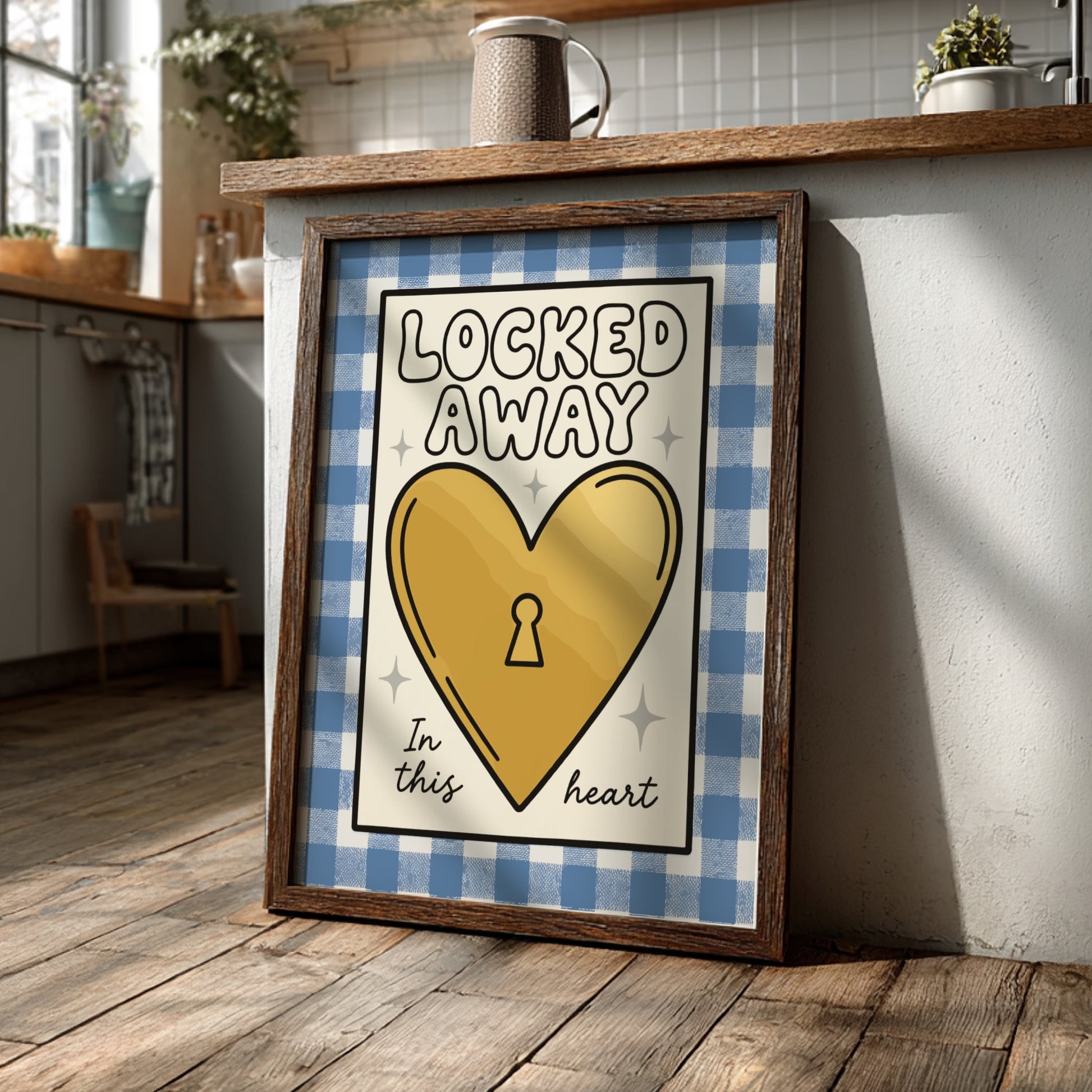 Locked Away - Minimalist Solitude & Do Not Disturb Wall Art