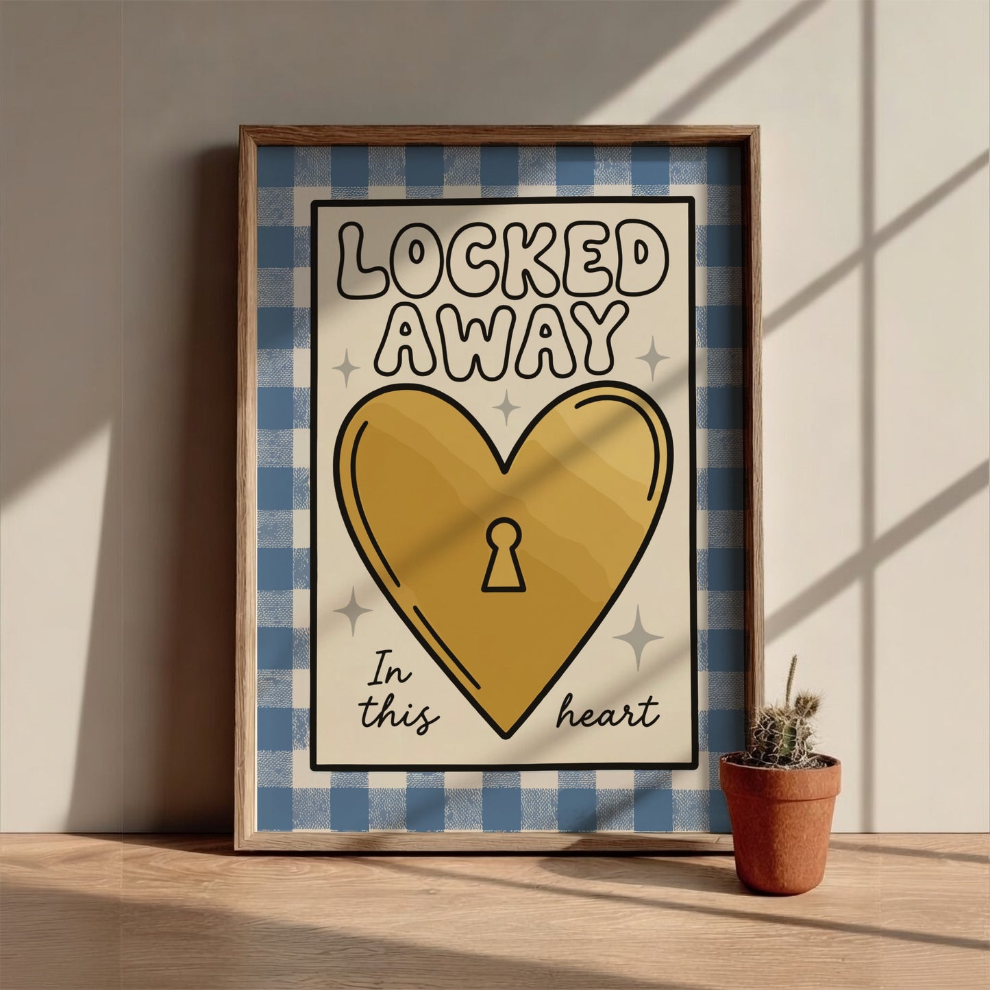 Locked Away - Minimalist Solitude & Do Not Disturb Wall Art
