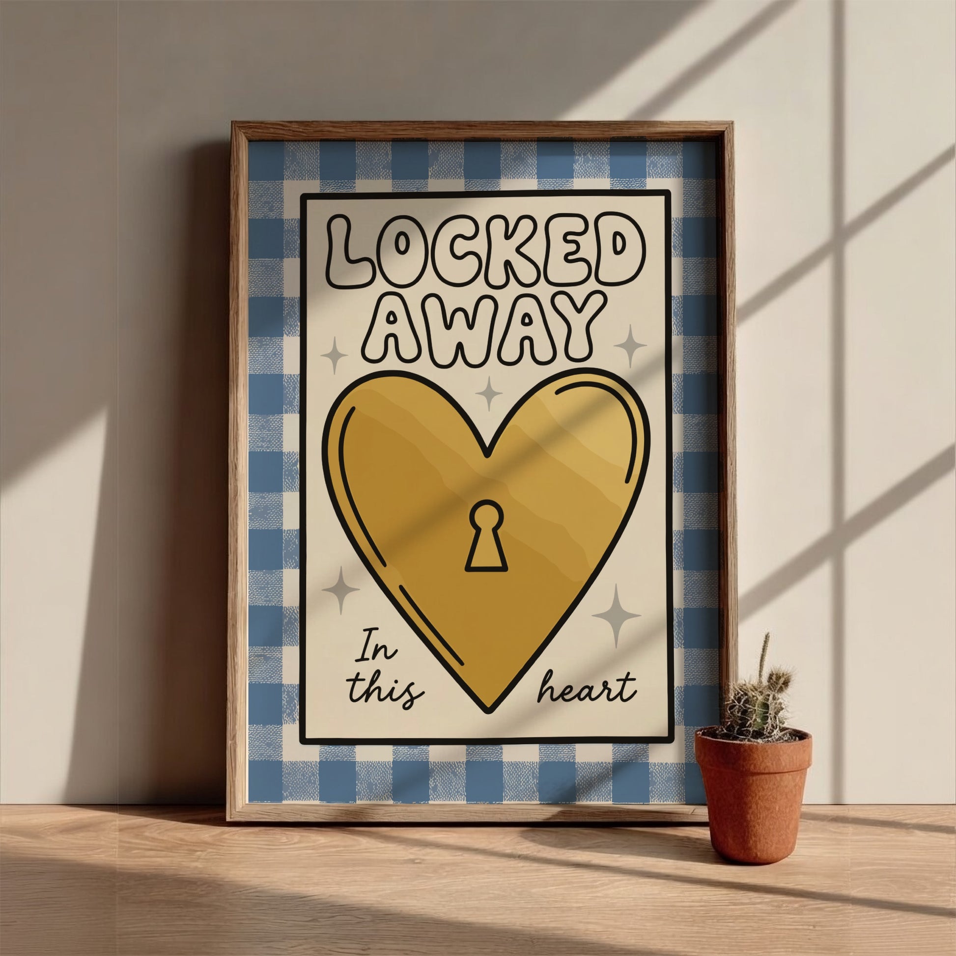 Locked Away - Minimalist Solitude & Do Not Disturb Wall Art