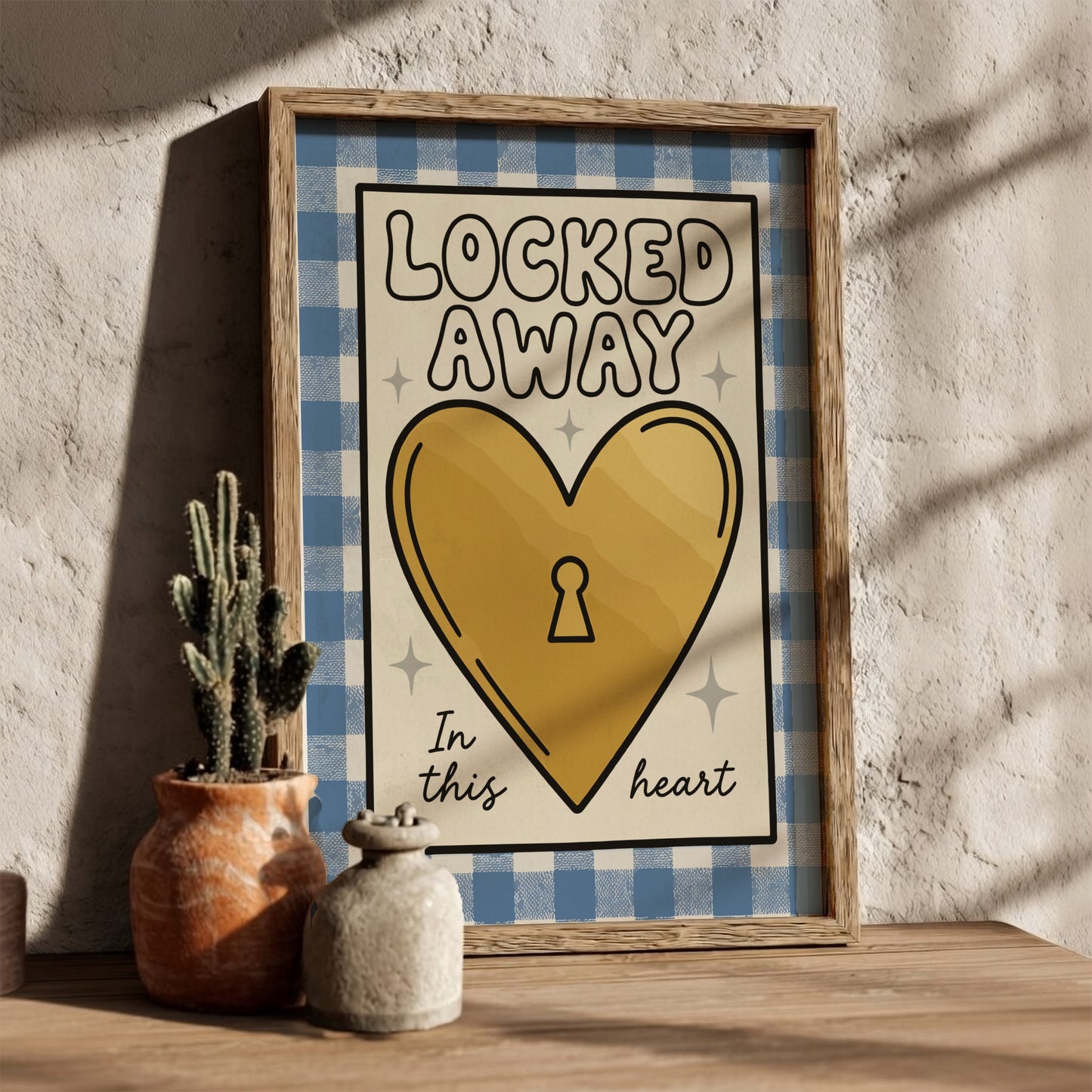 Locked Away - Minimalist Solitude & Do Not Disturb Wall Art