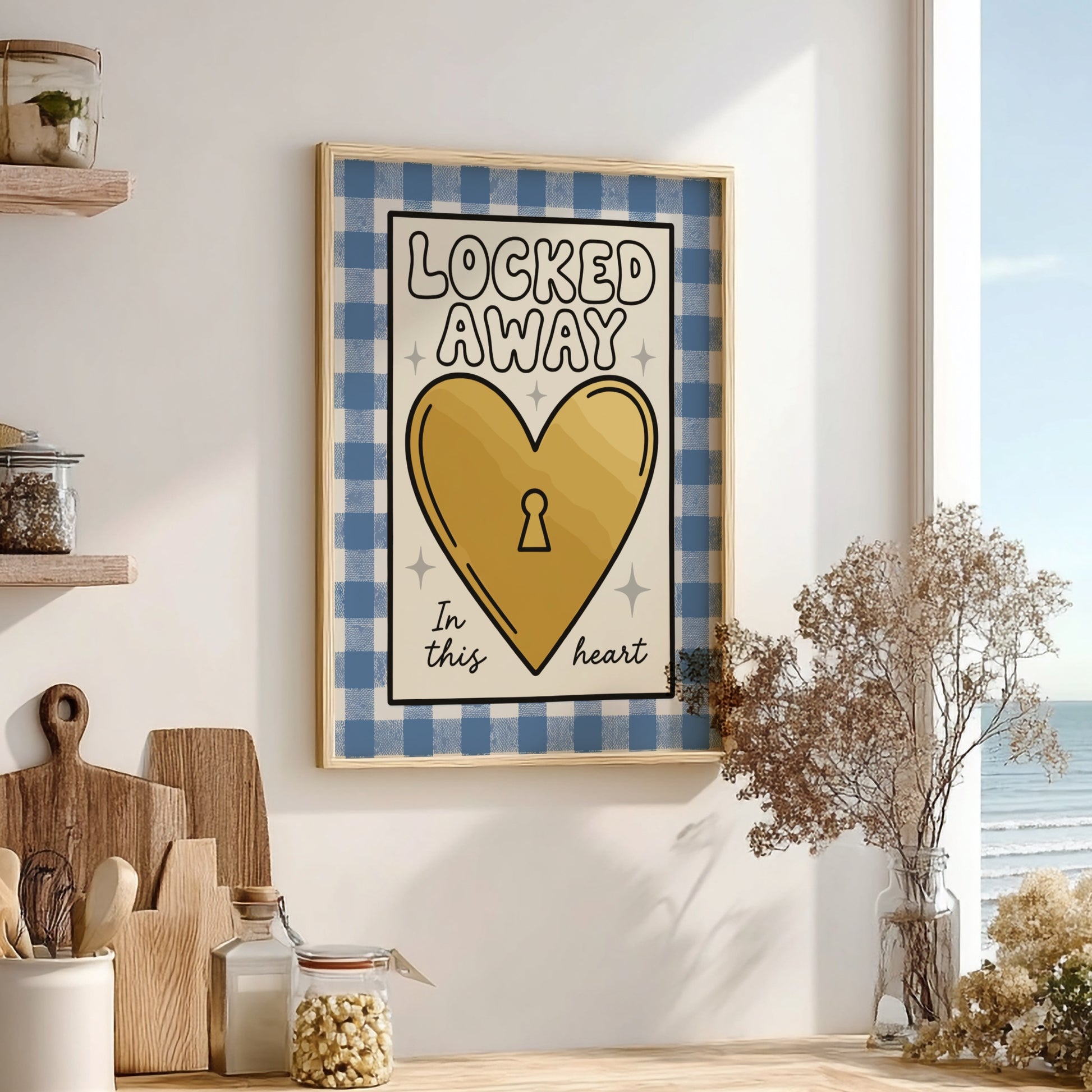 Locked Away - Minimalist Solitude & Do Not Disturb Wall Art