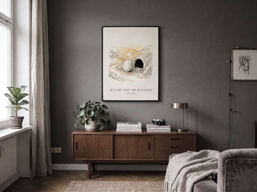Easter He Is Risesn He Is Not Here For He Is Risen Easter Poster – Brighton Posters
