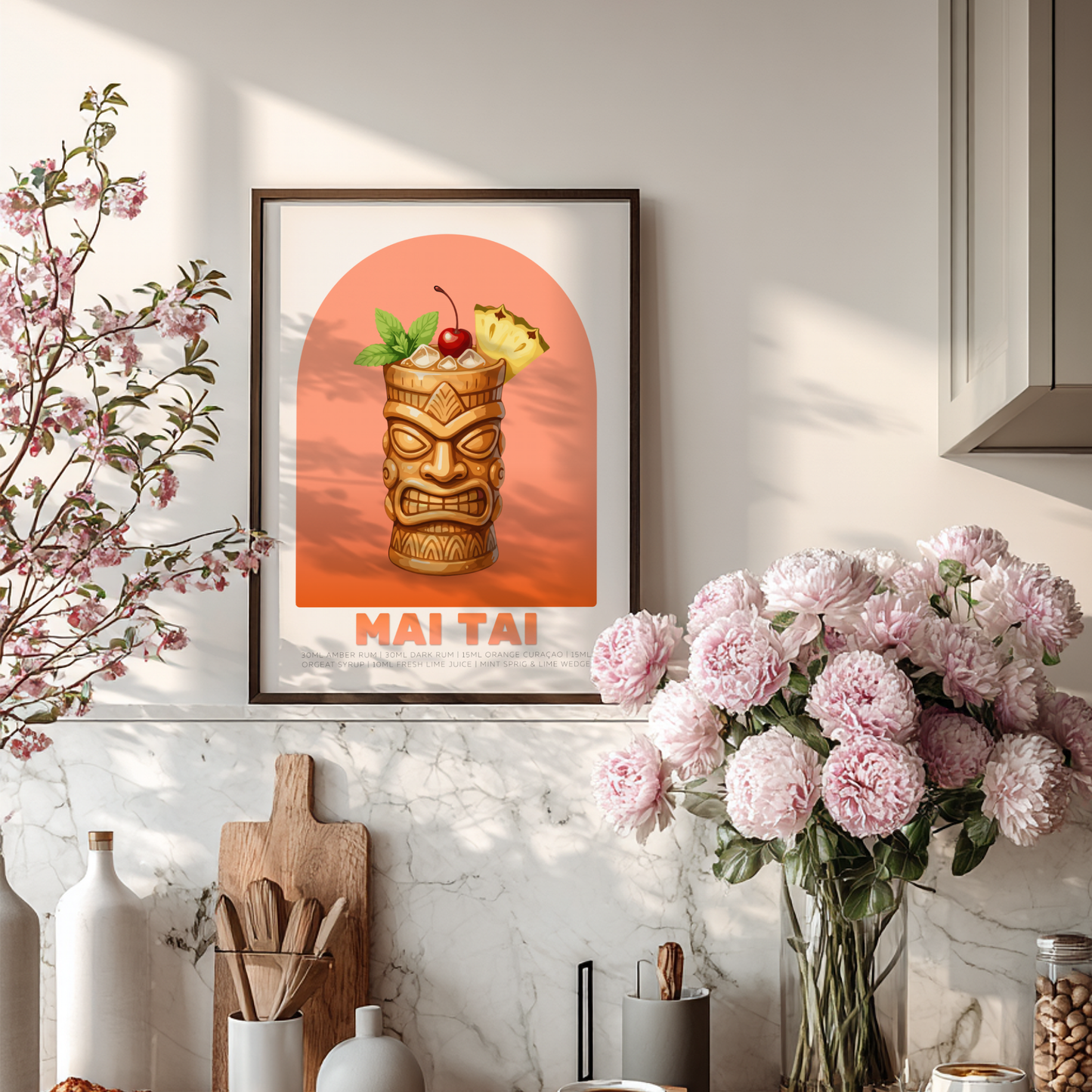 Mai Tai Cocktail Poster - Drinks Wall Art