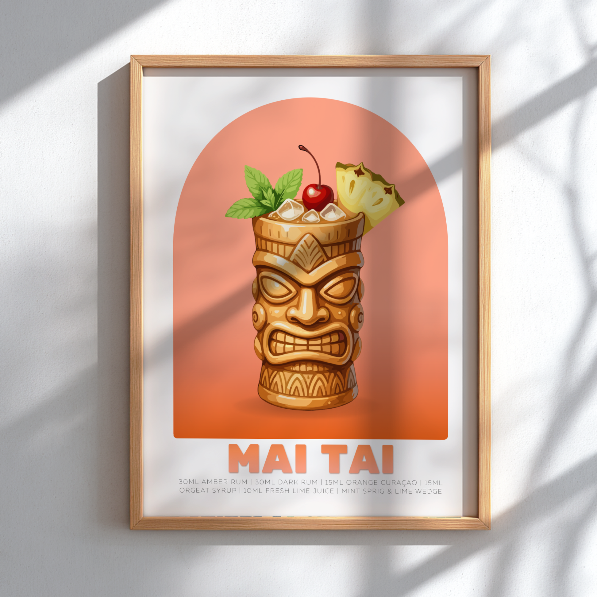 Mai Tai Cocktail Poster - Drinks Wall Art