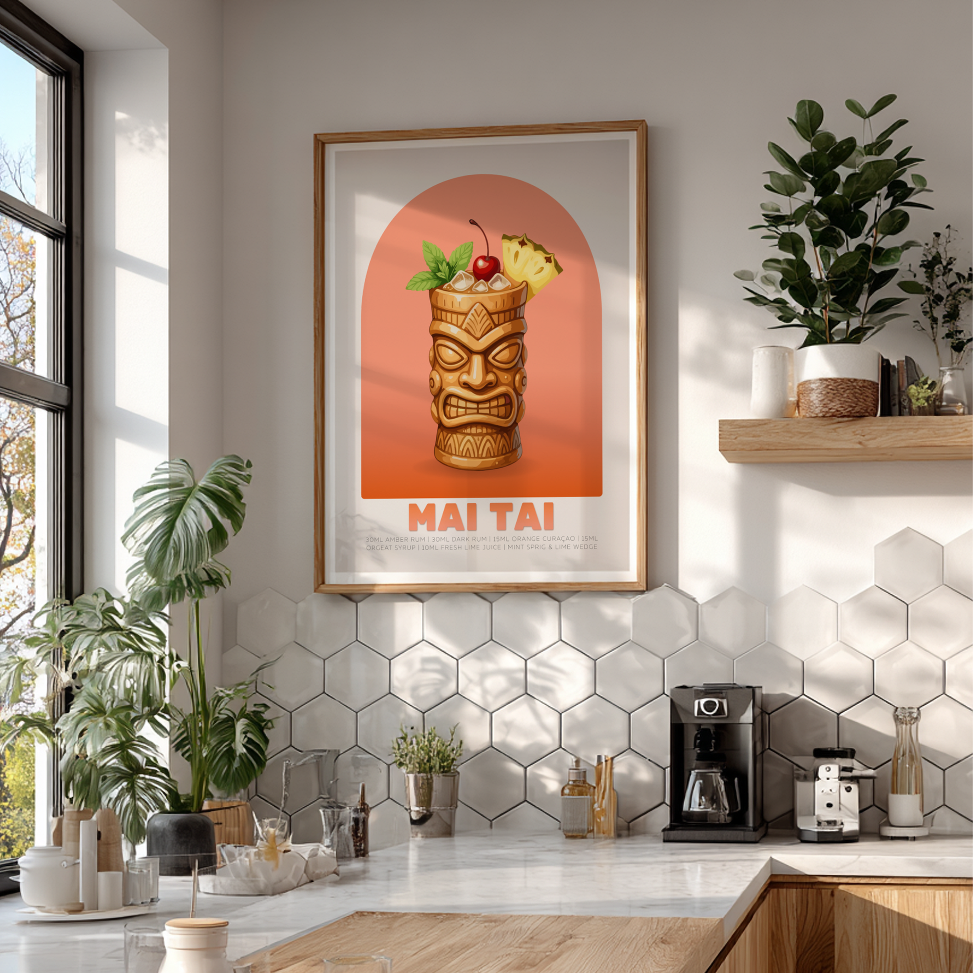 Mai Tai Cocktail Poster - Drinks Wall Art