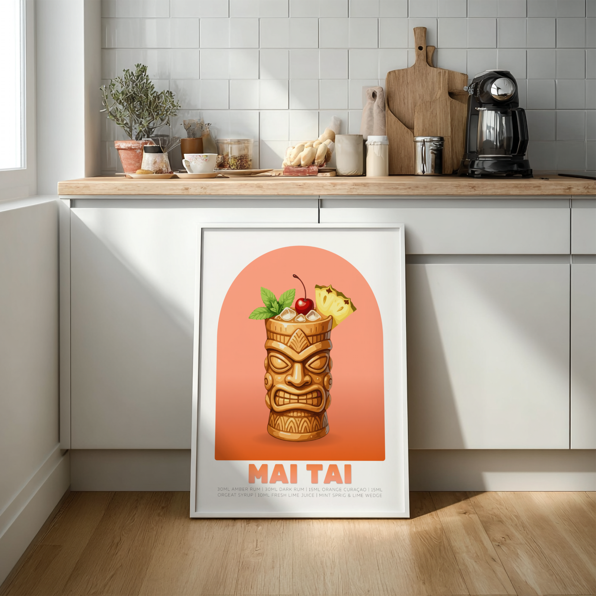 Mai Tai Cocktail Poster - Drinks Wall Art