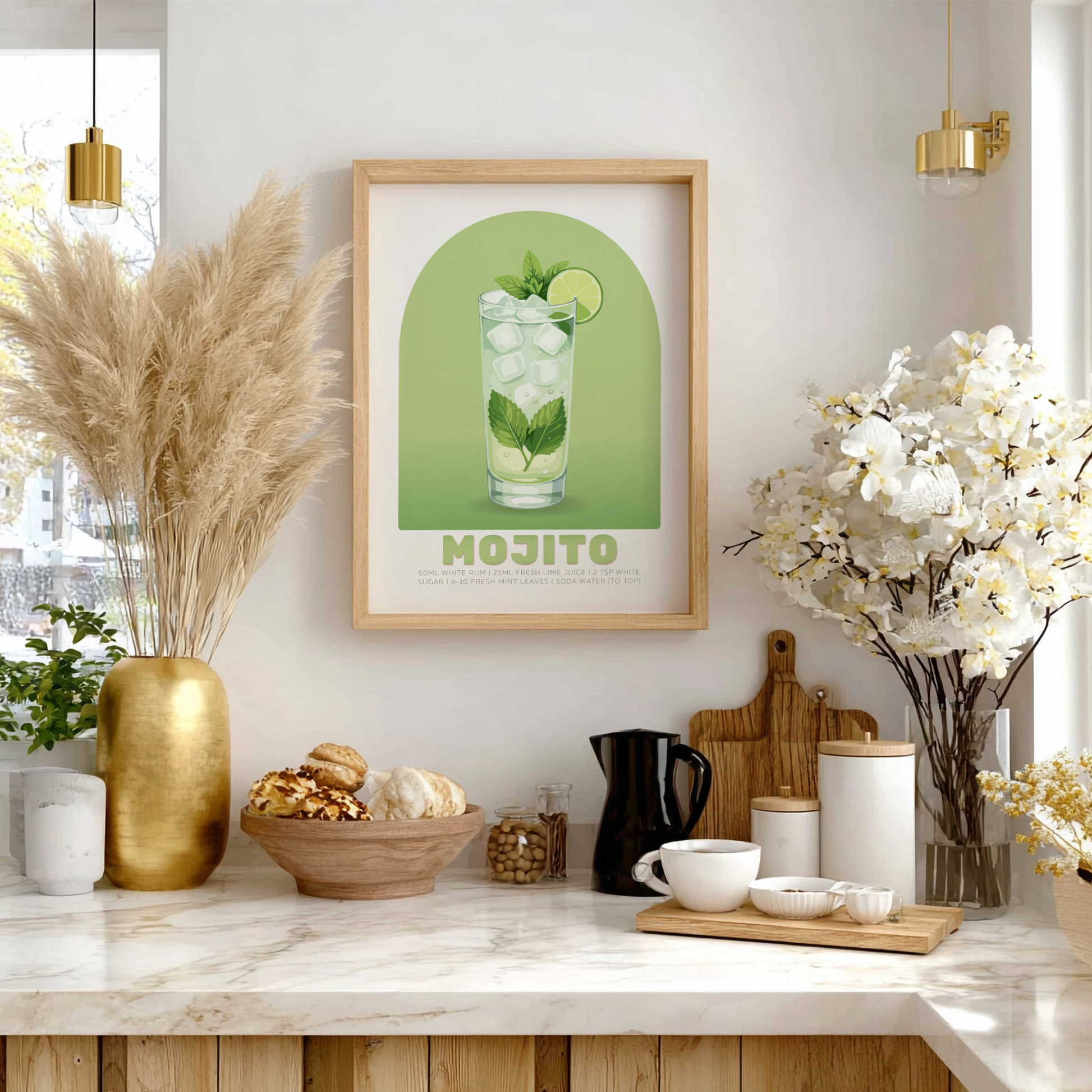 Mojito Cocktail Poster - Drinks Wall Art