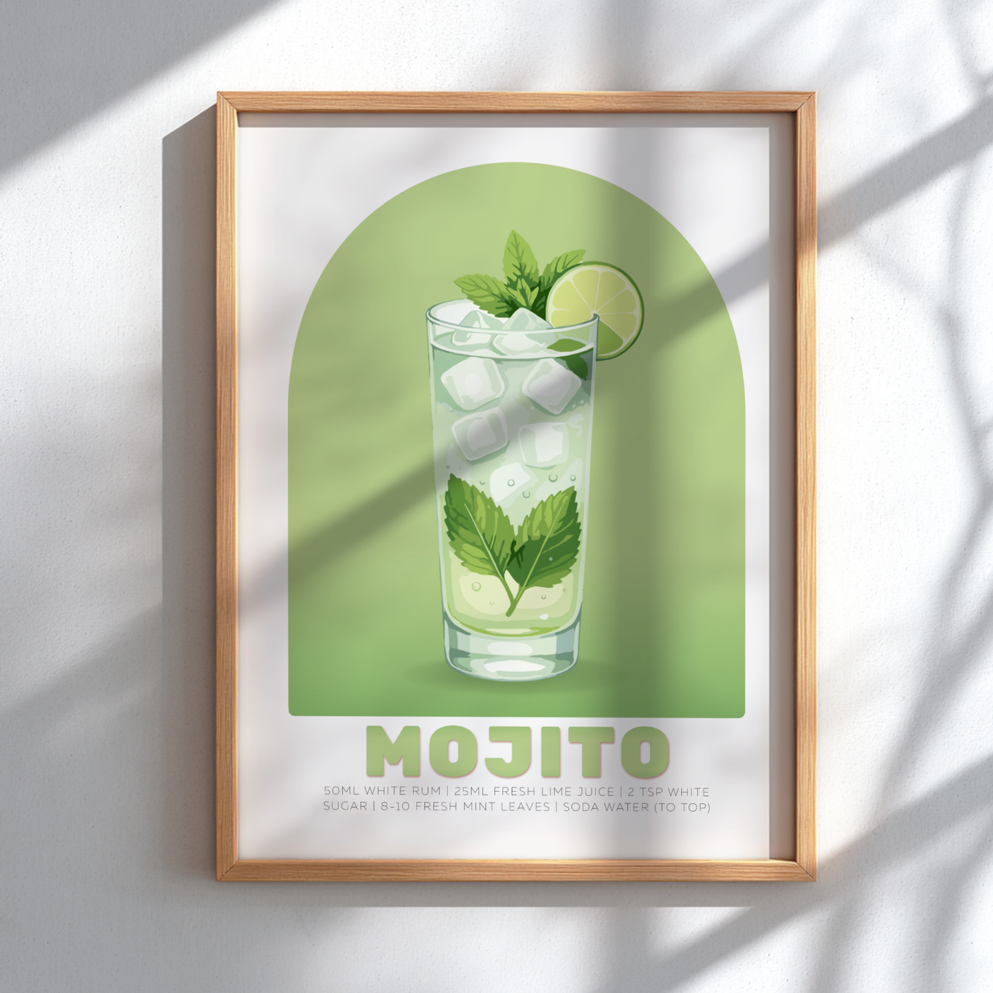 Mojito Cocktail Poster - Drinks Wall Art
