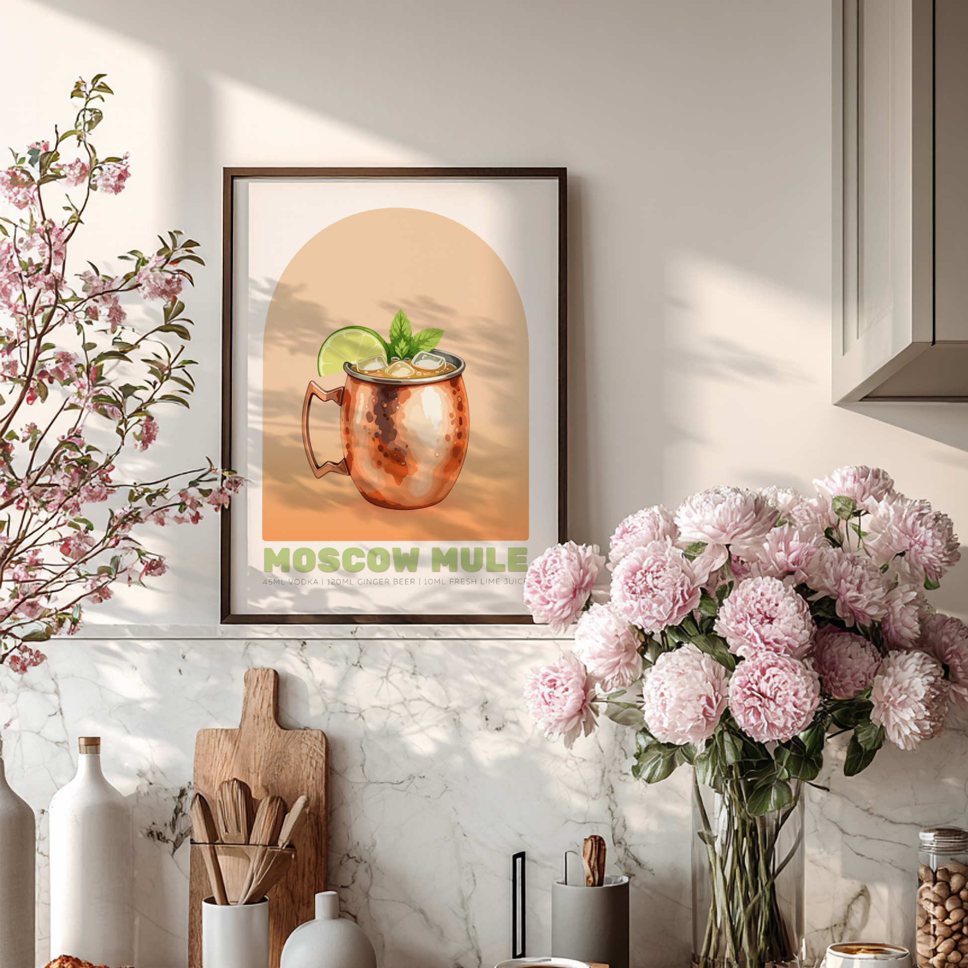 Moscow Mule Cocktail Poster - Drinks Wall Art