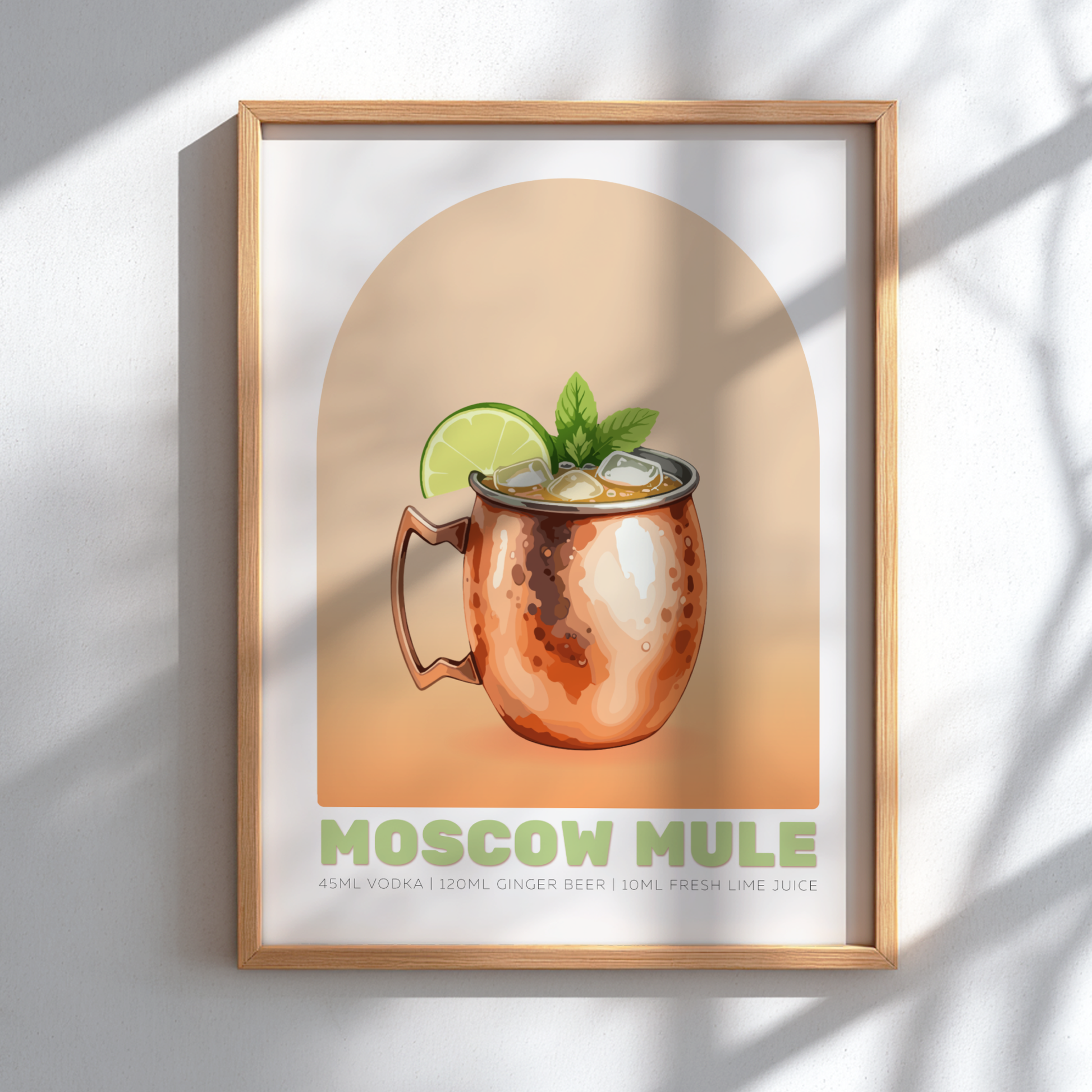 Moscow Mule Cocktail Poster - Drinks Wall Art