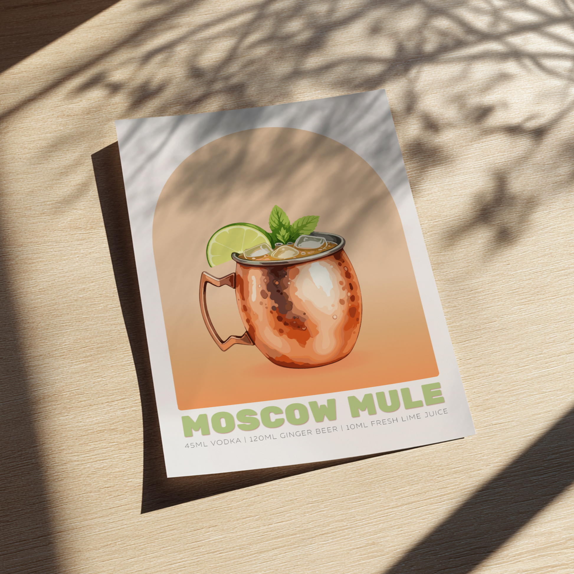 Moscow Mule Cocktail Poster - Drinks Wall Art