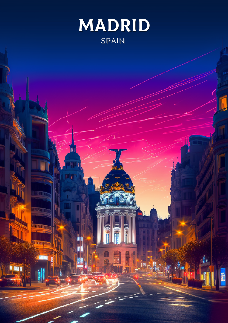 Madrid Art Print