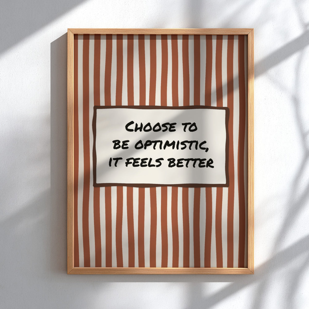 Personalised Retro Stripes Quote Message Poster
