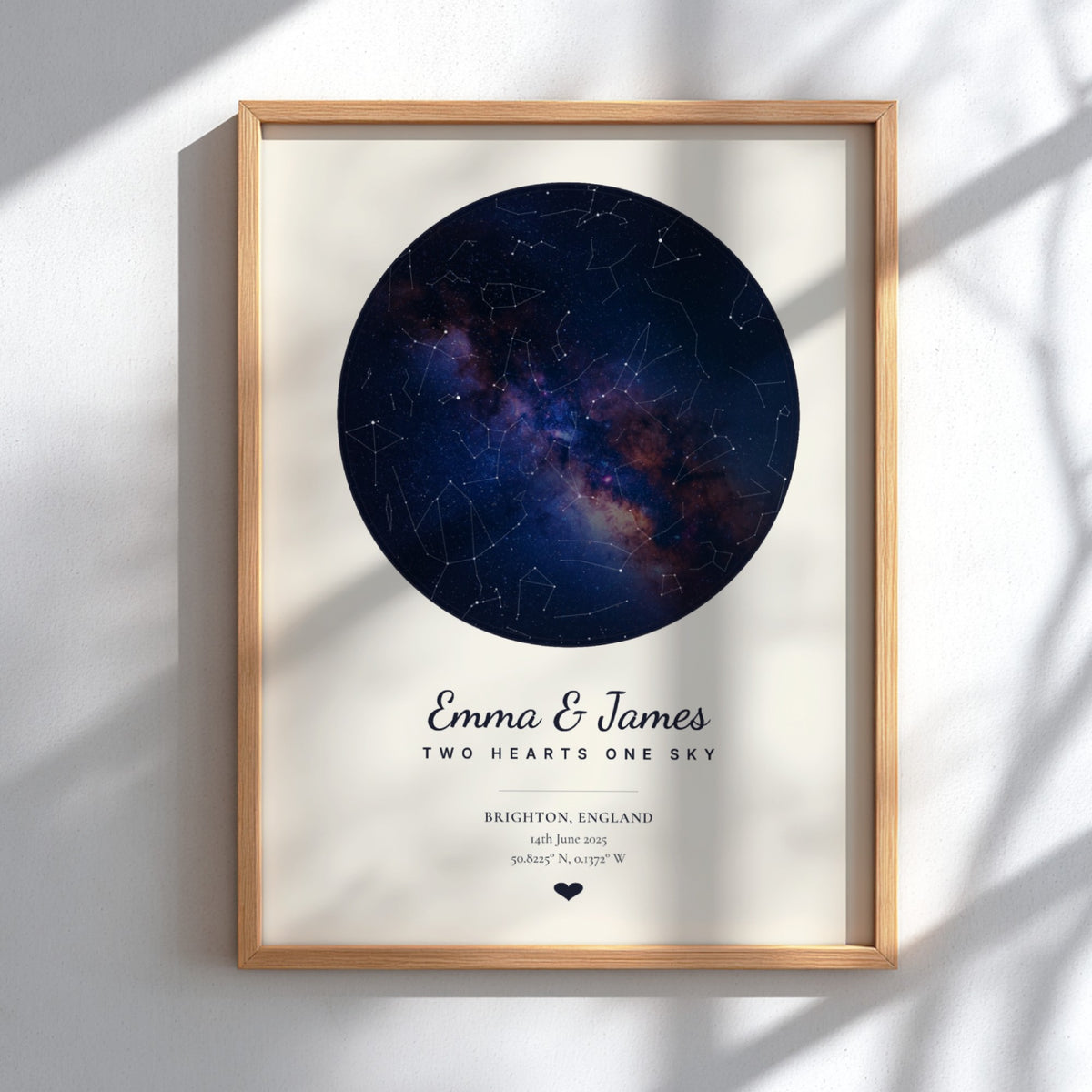 Personalised Night Sky Star Map Poster