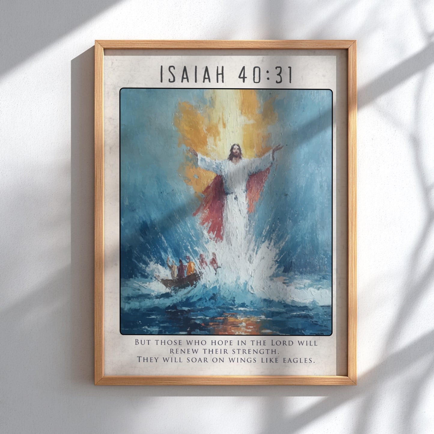 Isaiah 40:31: The Soar – Modern Minimalist Scripture Art