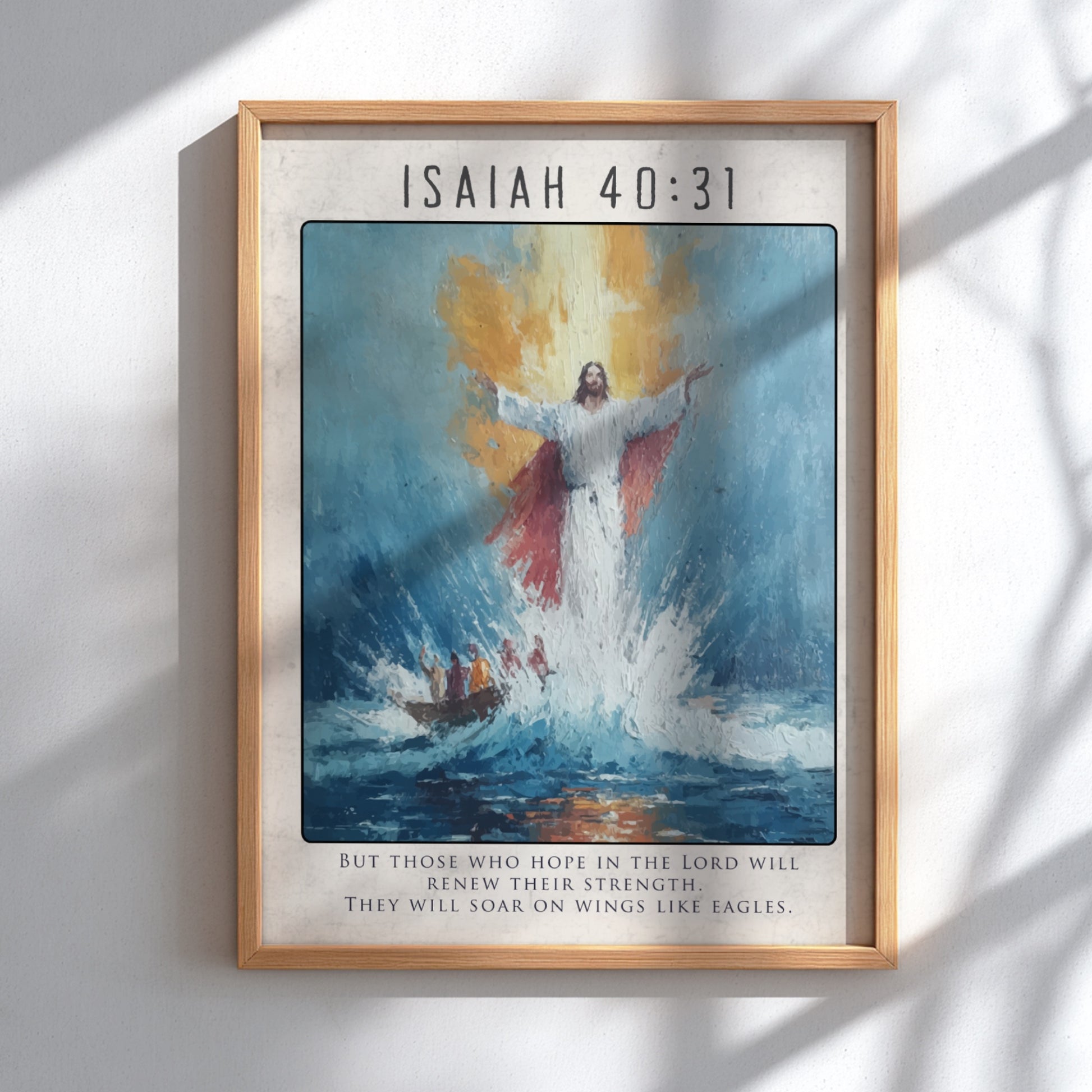Isaiah 40:31: The Soar – Modern Minimalist Scripture Art