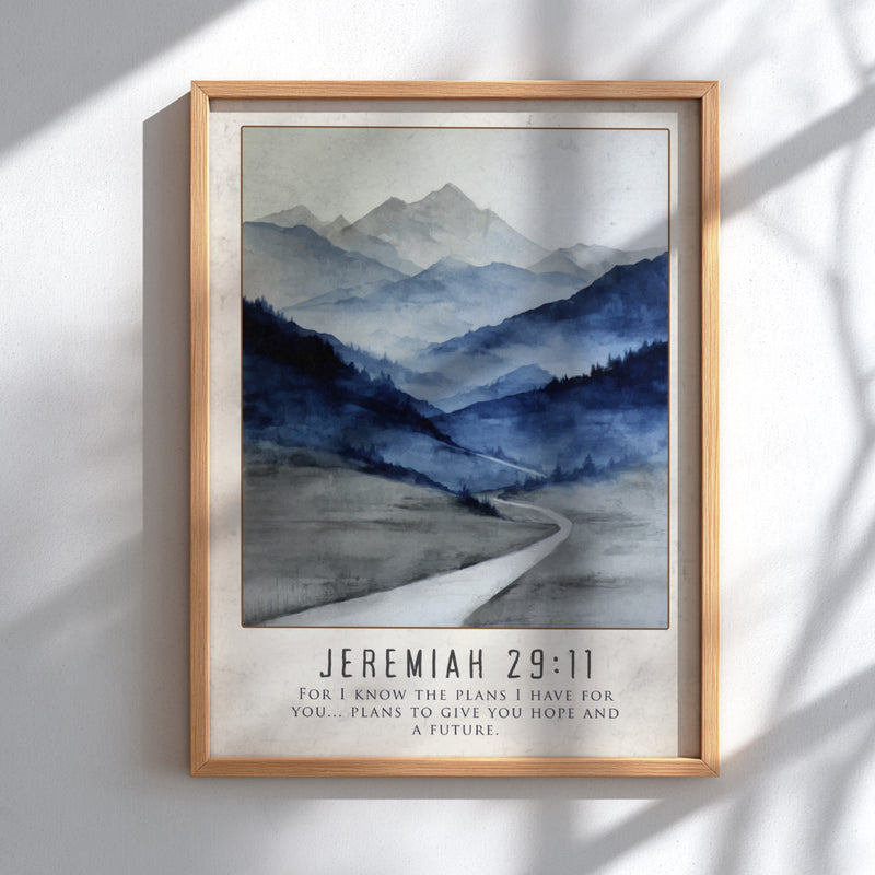 Jeremiah 29:11: The Intent – Modern Minimalist Scripture Art