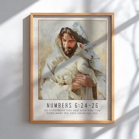 Numbers 6:24-26: The Benediction – Modern Minimalist Scripture Art