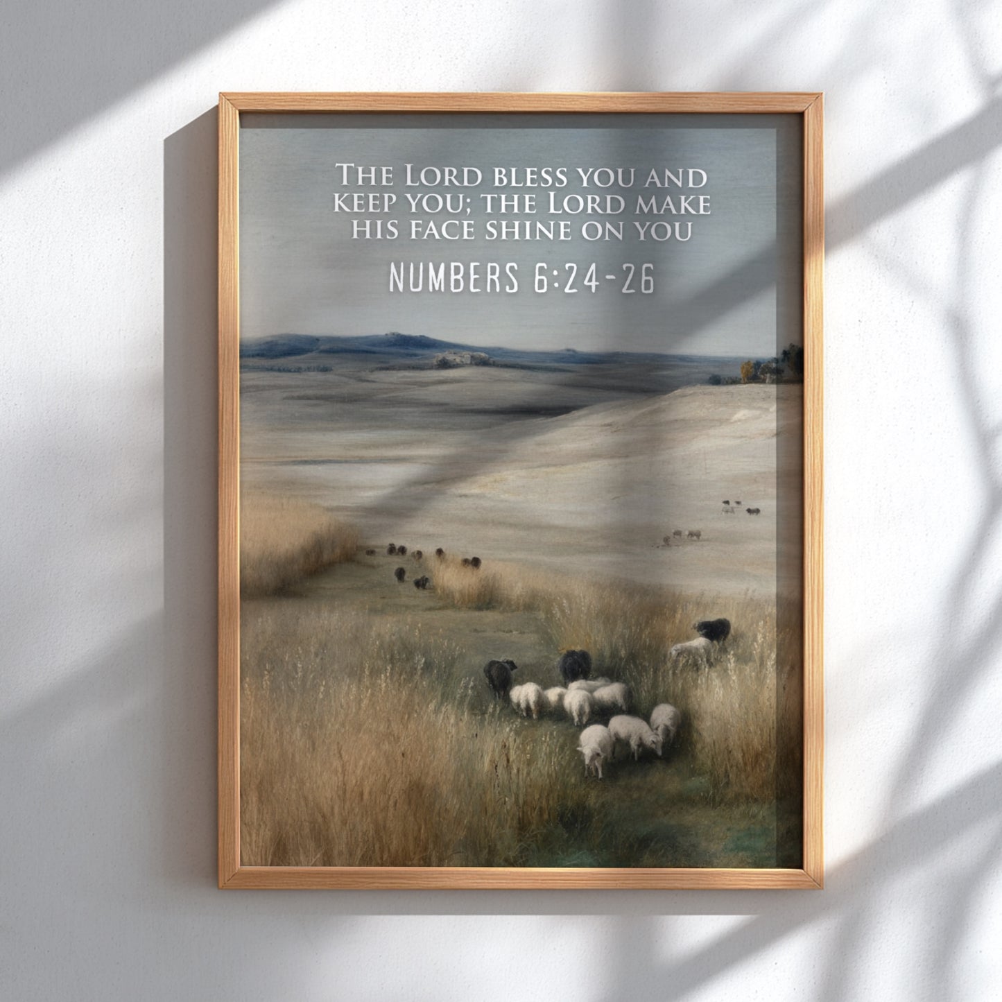 Numbers 6:24-26: The Radiance – Modern Minimalist Scripture Art