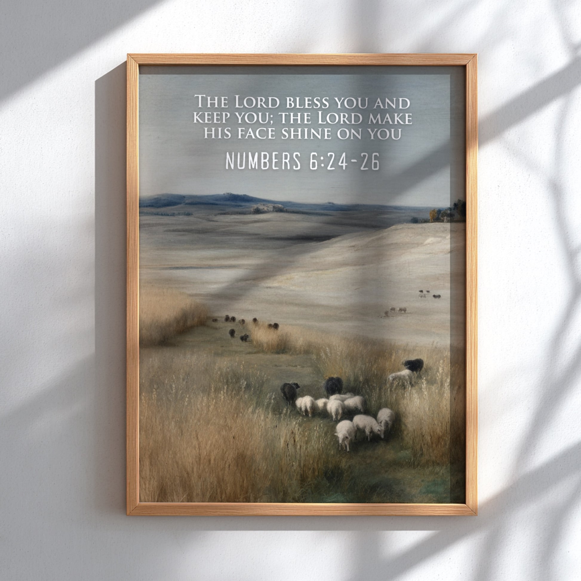 Numbers 6:24-26: The Radiance – Modern Minimalist Scripture Art