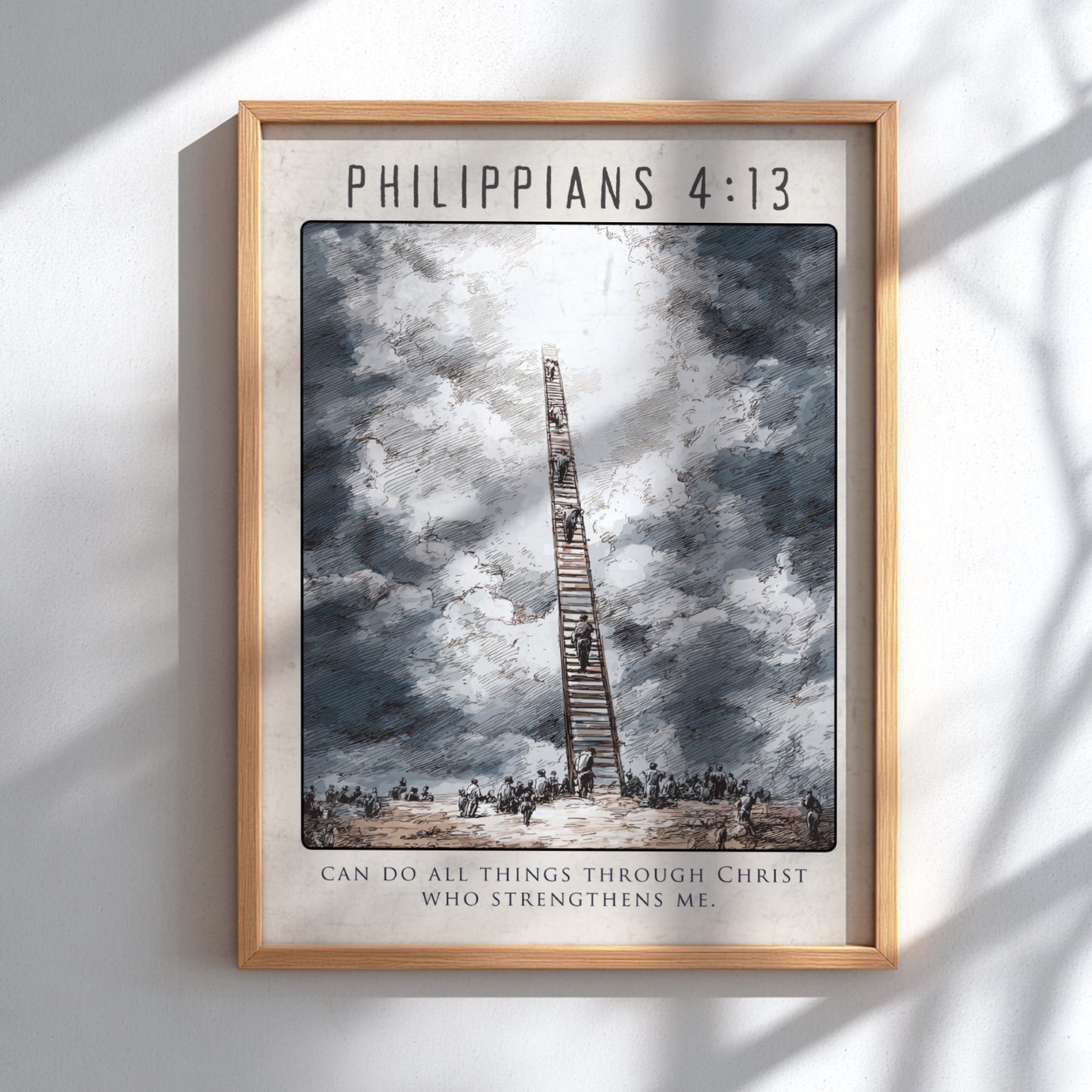 Philippians 4:13: The Catalyst – Modern Minimalist Scripture Art