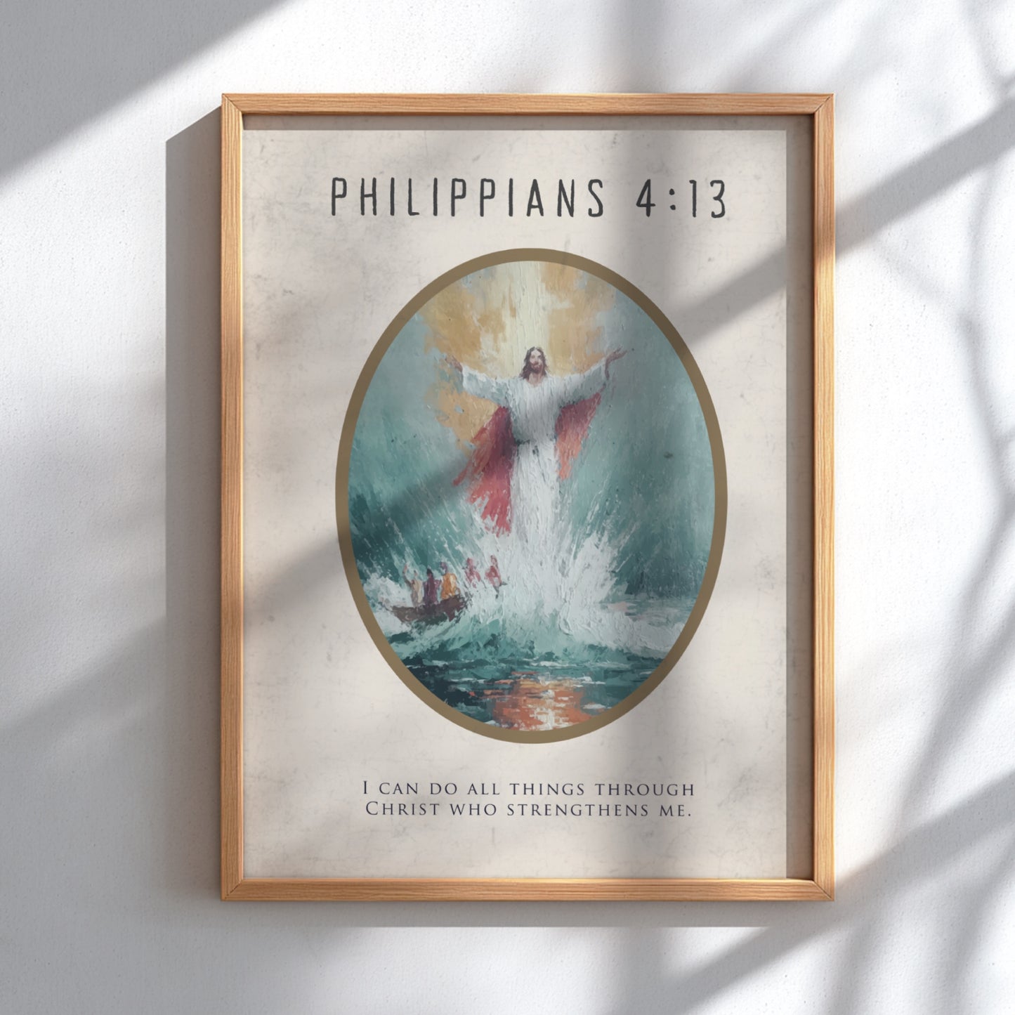 Philippians 4:13: The Kinetic – Modern Minimalist Scripture Art