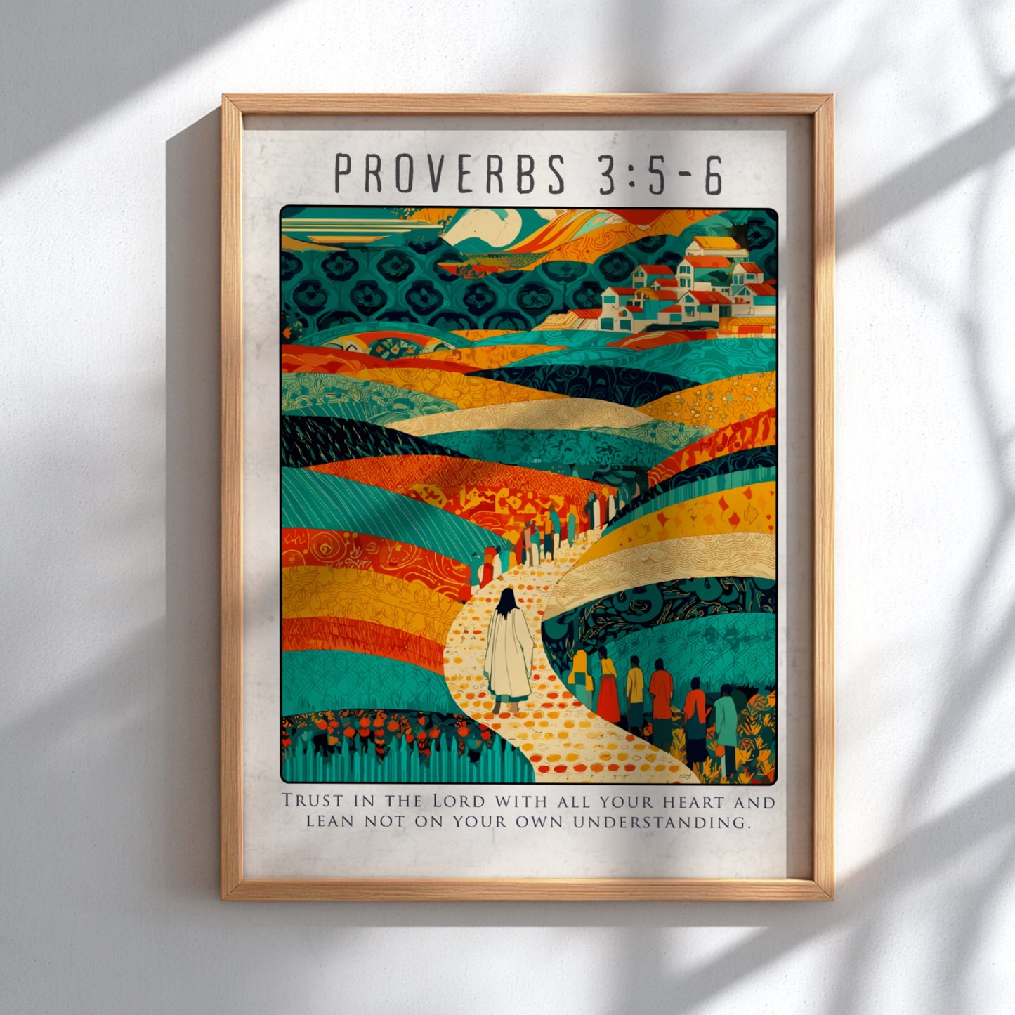 Proverbs 3:5-6: The Alignment – Modern Minimalist Scripture Art